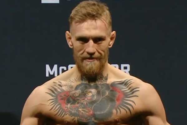 conor mcgregor ufn weigh in