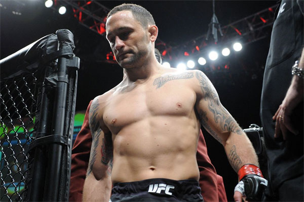 frankie edgar enters octago