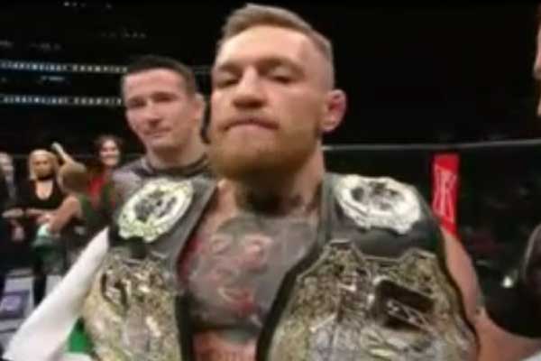 Video Higlights Of Conor McGregor Knocking Out Eddie Alvarez At UFC 205