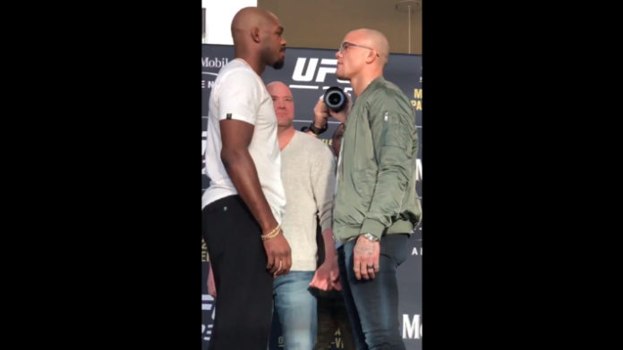 UFC staredown