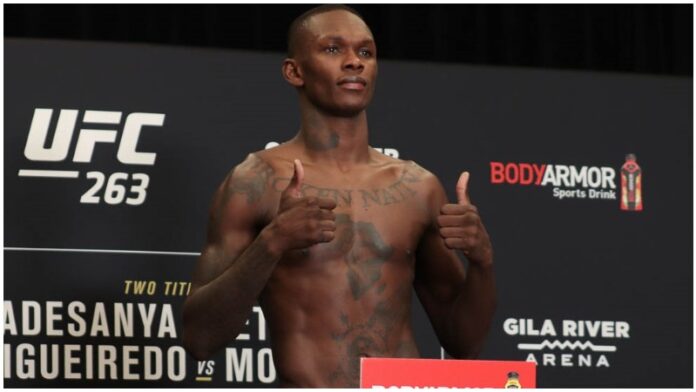 Adesanya UFC Weigh In