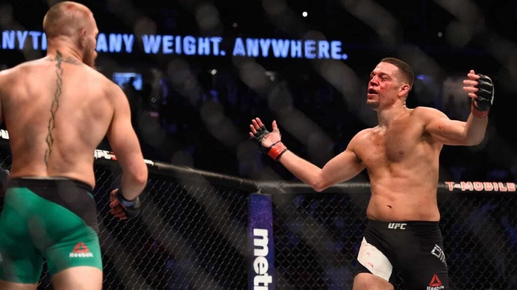 Nate Diaz taunts Conor McGregor