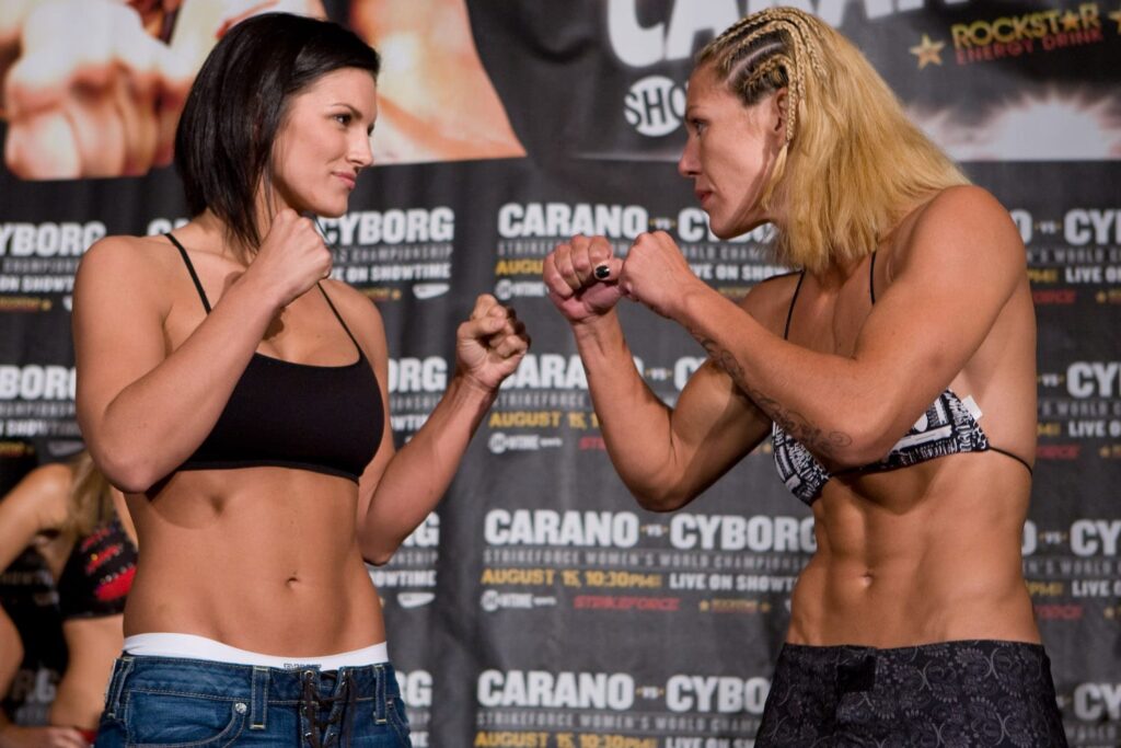 Gina Carano and Cris Cyborg Gina Carano and Cris Cyborg