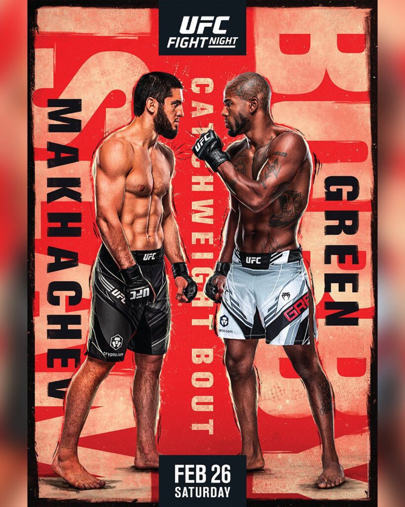 Islam Makhachev and Bobby Green