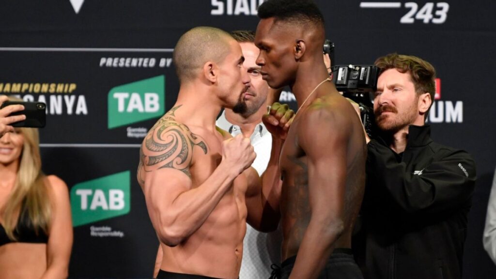 Robert Whittaker and Israel Adesanya