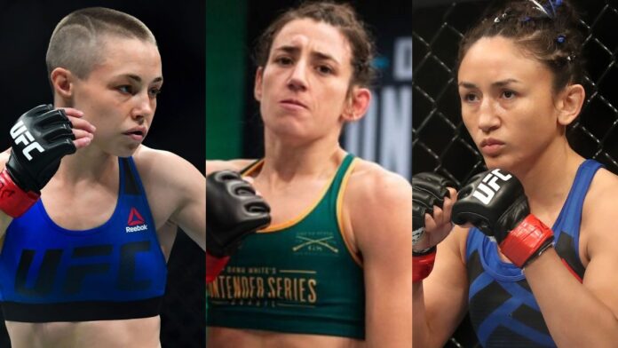 Rose Namajunas, Marina Rodriguez, Carla Esparza