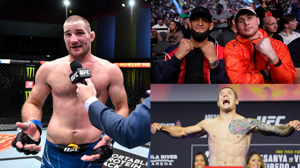 Sean Strickland, Khamzat Chimaev y Darren Till, Marvin Vettori