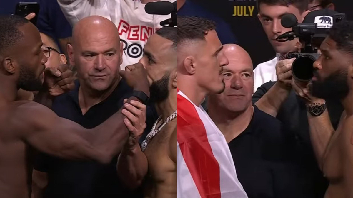 UFC 304: Leon Edwards vs. Belal Muhammad 2 Ceremonial Weigh-In Faceoffs & Full Stream