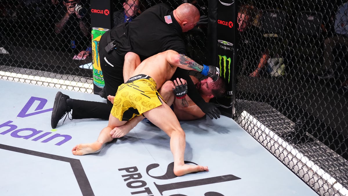 VIDEO: Cody Durden Gets Gruesome Cut Stitched Up After Brutal UFC Fight Night Loss To Bruno Silva