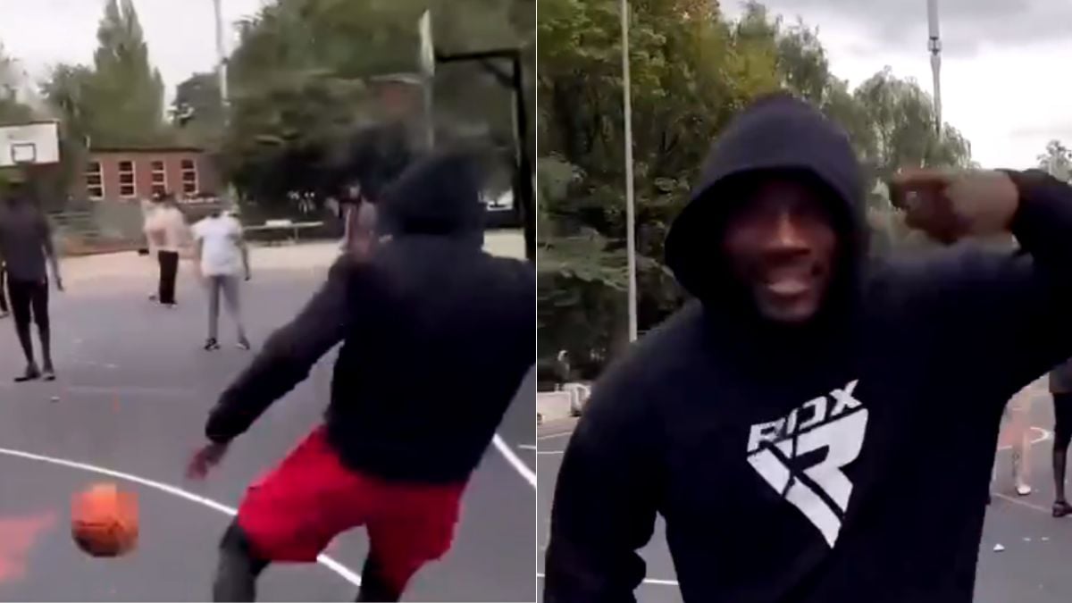 ‘If This Is Real I’m Putting My Bank Account On Leon’ – Fans Call Foul After Leon Edwards Allegedly Makes The Craziest Basketball Trick Shot
