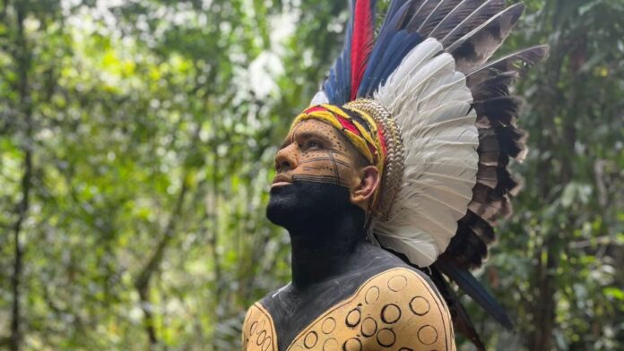 Alex Pereira in traditional Brazilian outfit