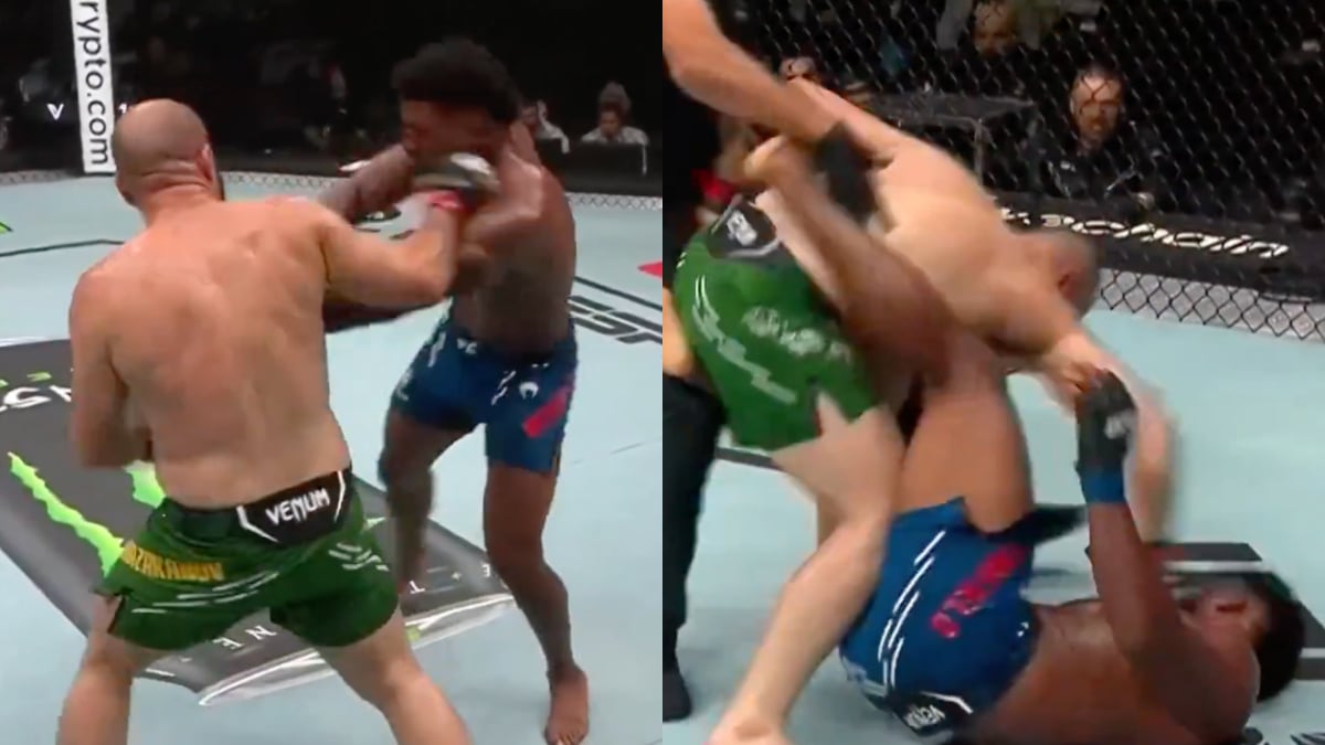 VIDEO: Azamat Murzakanov Flattens Alonzo Menifield To Stay Undefeated At UFC Fight Night Abu Dhabi