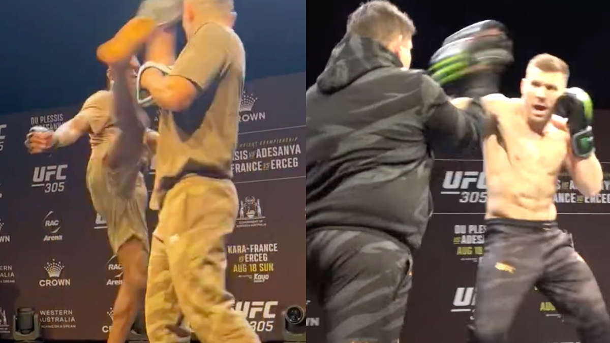 VIDEO: Israel Adesanya, Dricus Du Plessis, Dan Hooker, & More Complete Open Workouts Ahead Of UFC 305