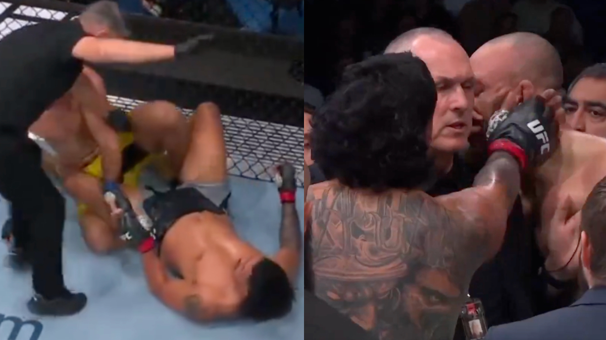 ‘Some Borderline Paul Daley Behavior’ – MMA Fans React To Junior Tafa Slapping Valter Walker After Controversial Verbal Submission Loss At UFC 305