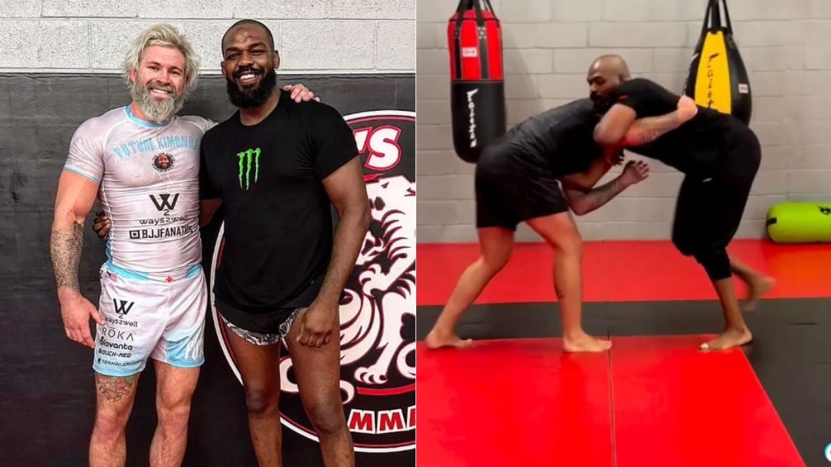 ‘And People Act Like He Won’t Do This To Aspinall’ – Fans React To Video Of Jon Jones’ Elite Grappling With Gordon Ryan