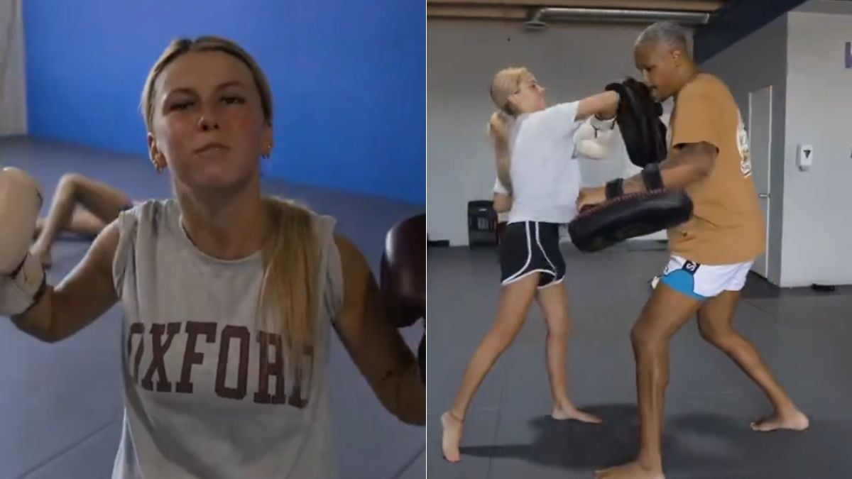 ‘Hawk Tuah Girl’ Hailey Welch Trains MMA At Renzo Gracie LA Ahead Of Potential Combat Sports Venture: ‘Jon Jones, Where You At Motherf**ker?’