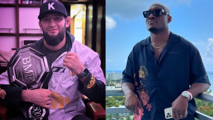 Khamzat Chimaev and Kamaru Usman