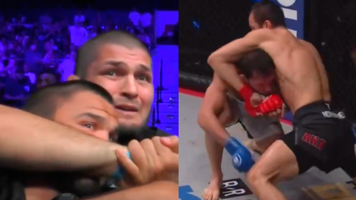 ‘Khabib Bout To Jump In Himself’ – Fans React To Usman Nurmagomedov’s Bellator Title Defense, Khabib’s Corner Face Crank