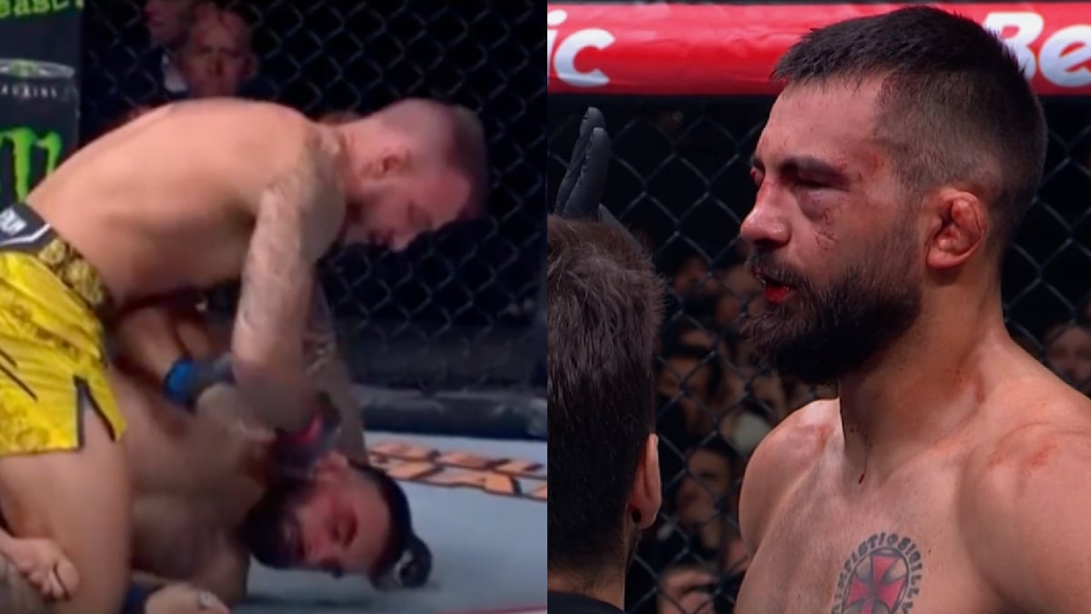 ‘Looks Like He Fought 10 Rounds’ – MMA Fans React As Renato Moicano Disfigures BenoĆ®t Saint Denis In Brutal Beating At UFC Paris