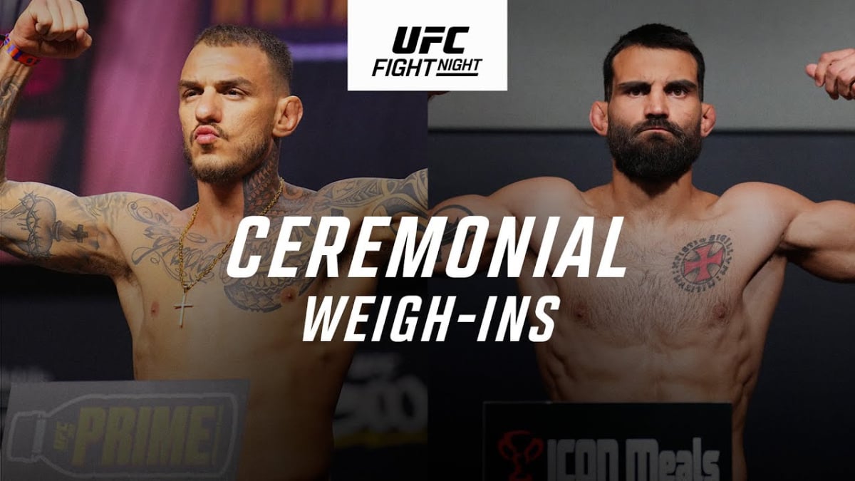 UFC Fight Night: Renato Moicano vs. Benoît Saint Denis Ceremonial Weigh-In Live Stream