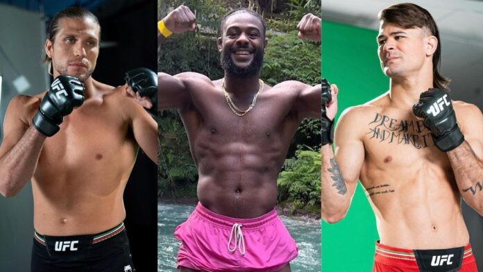 Brian Ortega, Aljamain Sterling, and Diego Lopes