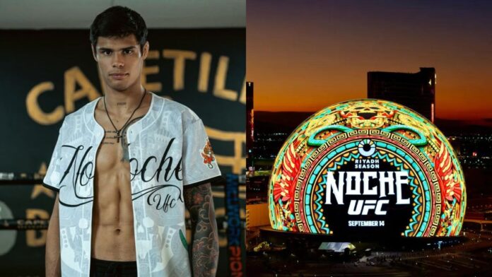 Daniel Zellhuber and The Sphere themed around Noche UFC