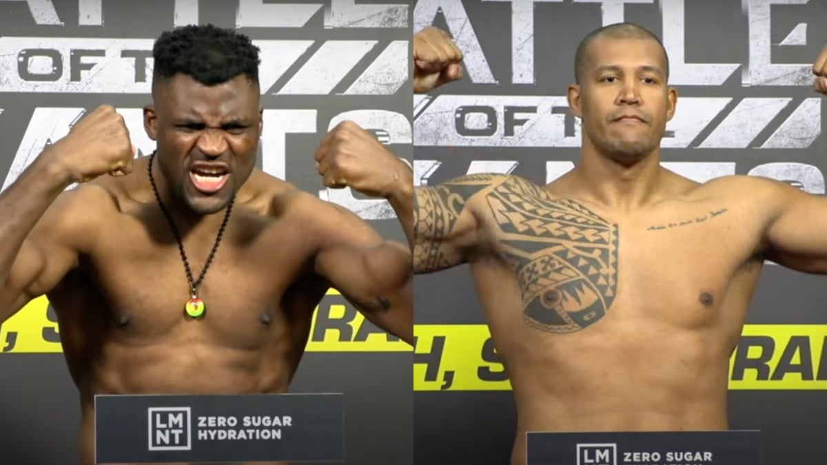 PFL Battle Of The Giants: Francis Ngannou vs. Renan Ferreira Weigh-In Results