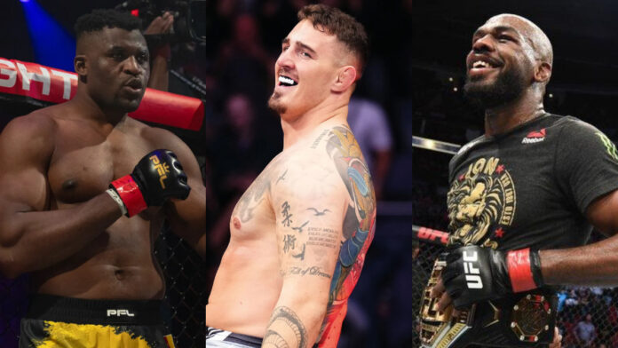 Francis Ngannou, Tom Aspinall, Jon Jones