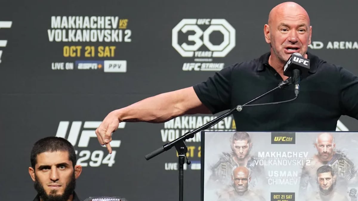 Islam Makhachev’s Manager Puts Dana White’s P4P Stance Down To Promotional Tactics