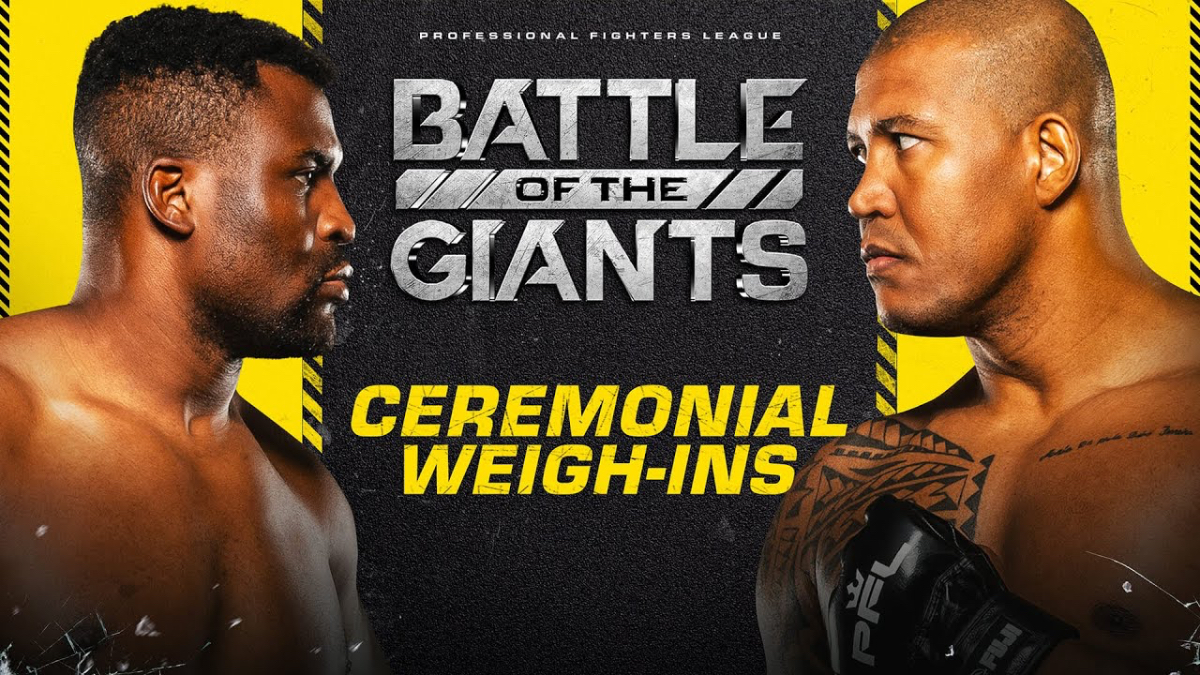 PFL Battle Of The Giants: Ngannou vs. Ferreira Ceremonial Weigh-In Live Stream