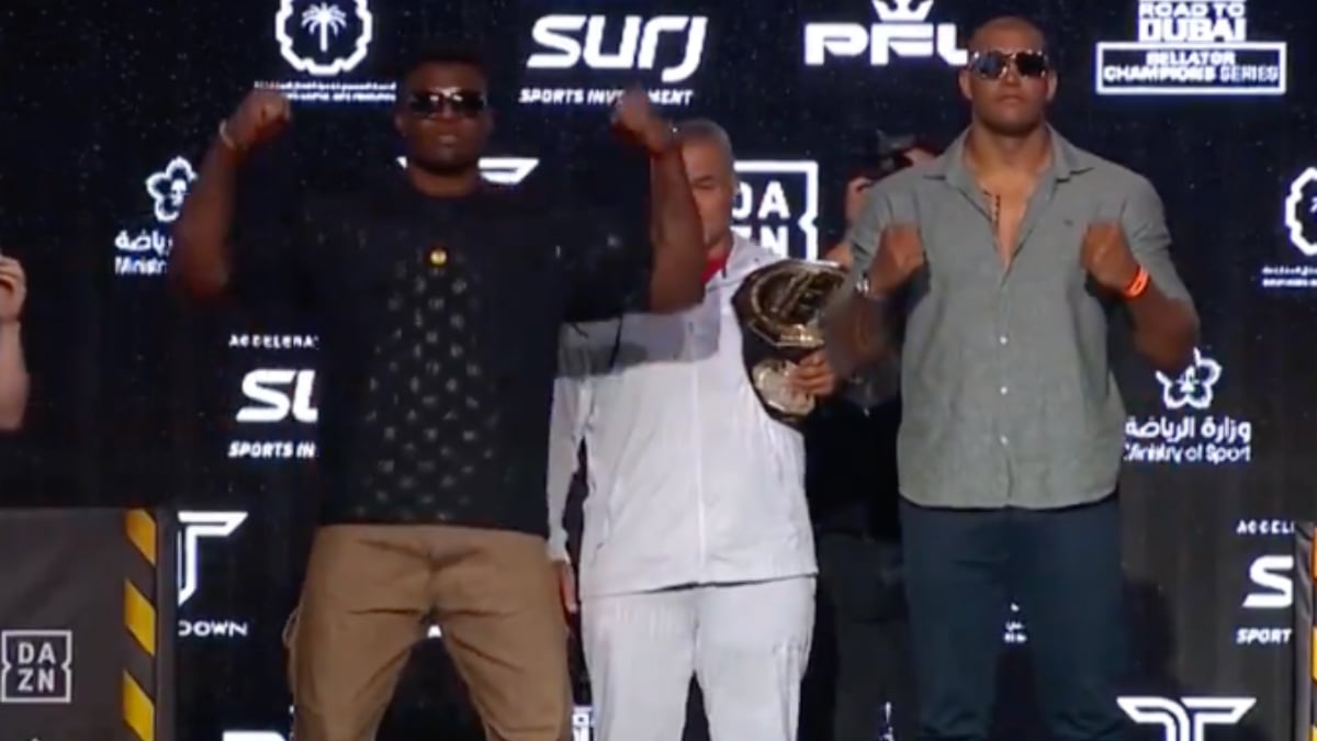PFL Battle Of The Giants: Francis Ngannou vs. Renan Ferreira Press Conference Highlights & Faceoffs