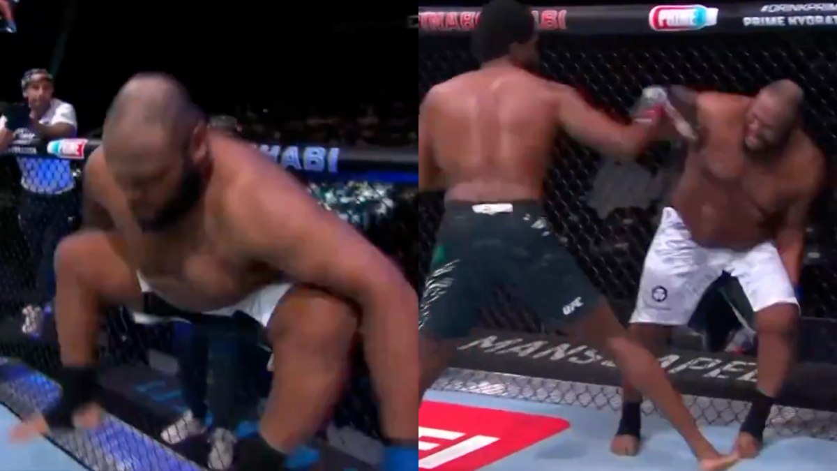 VIDEO: Chris Barnett Stopped In UFC 308 Return After Injuring Leg During Bruce Buffer’s Intro