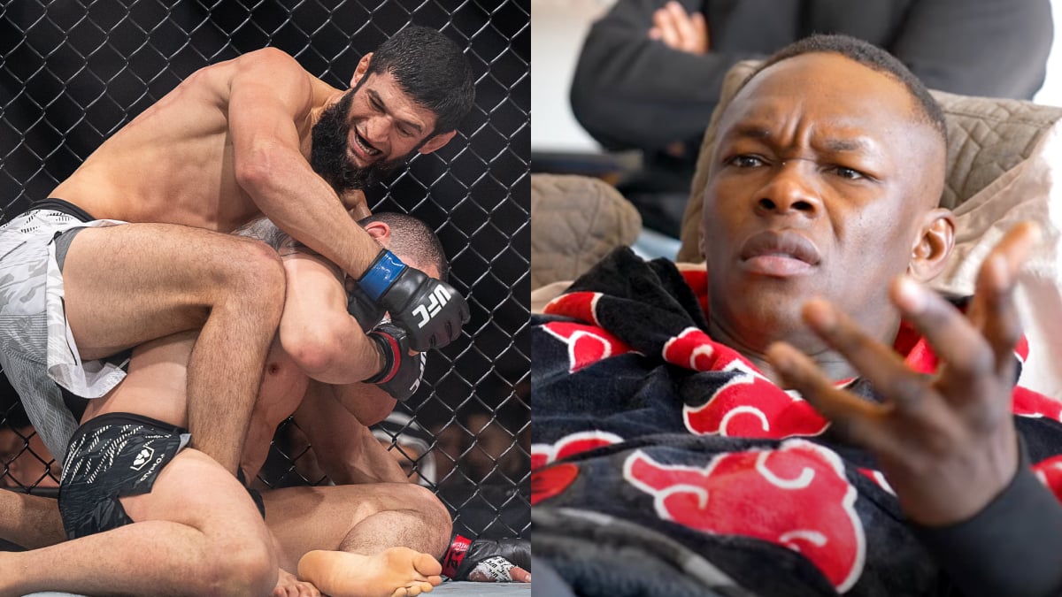 VIDEO: Israel Adesanya’s Live Reaction To Chimaev Dominantly Submitting Whittaker At UFC 308