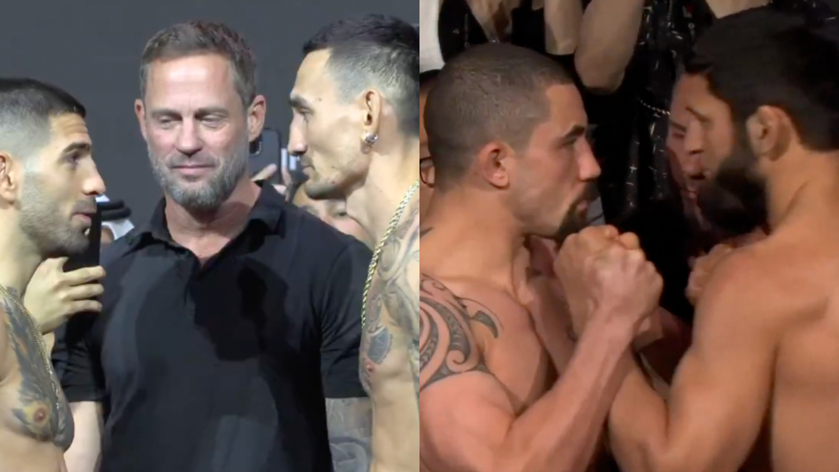 UFC 308: Ilia Topuria vs. Max Holloway Ceremonial Weigh-In Faceoffs
