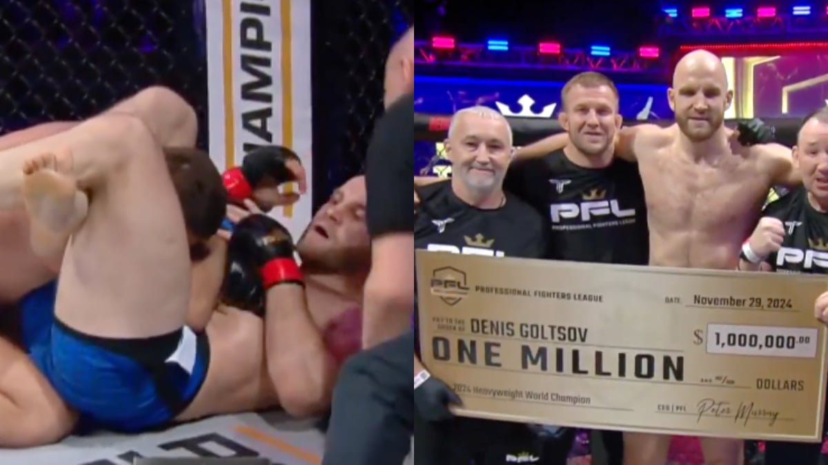 Potential Francis Ngannou Opponent Emerges As Denis Goltsov Nets Shock Submission To Win 2024 PFL Heavyweight Title