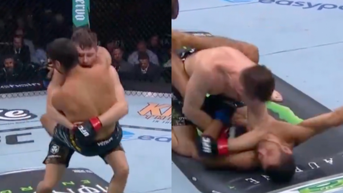 VIDEO: Kron Gracie Pulls Guard, Gets Elbow’d Out Cold By Bryce Mitchell At UFC 310