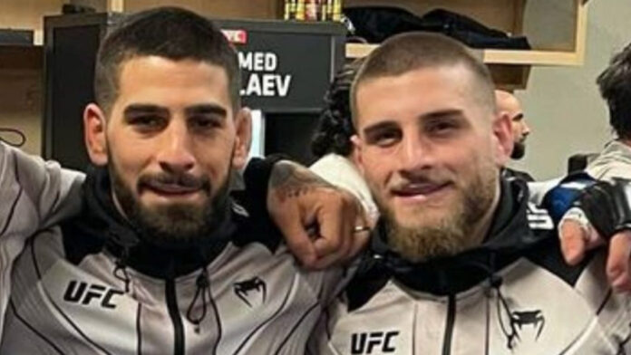 Ilia Topuria and Aleksandre Topuria