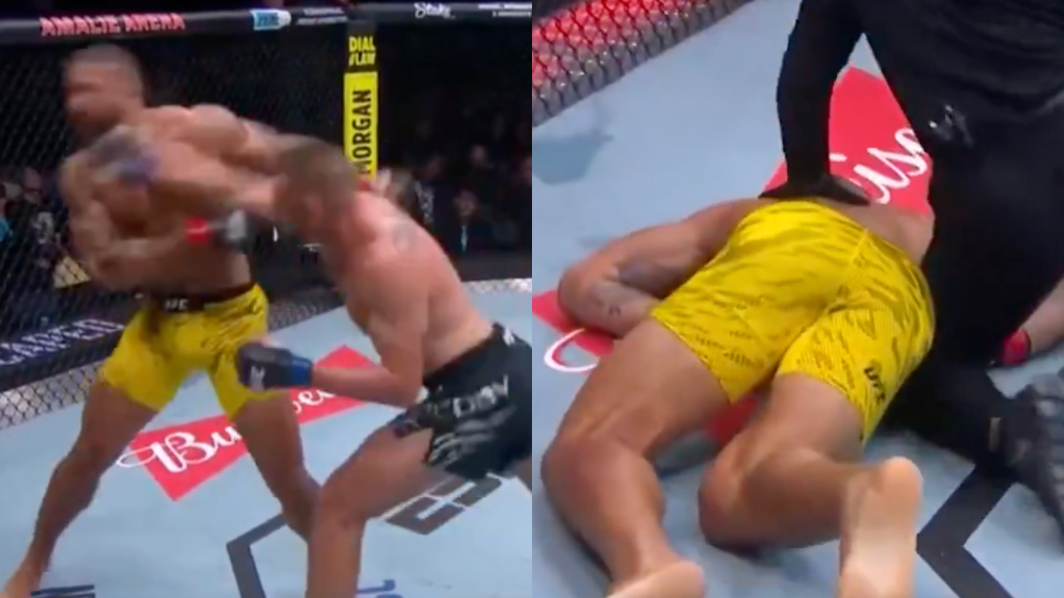 ‘Shades Of Usman vs. Masvidal’ – Fans React As Dustin Jacoby Melts Vitor Petrino With One Shot At UFC Tampa