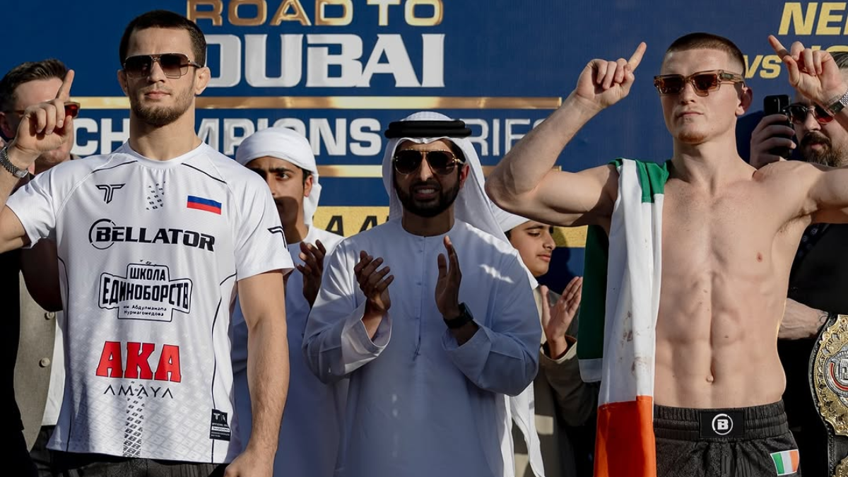 ‘Sh*t Getting Toxic’ – Fans React As Chaos Erupts Between Dagestani & Irish Supporters Ahead Of Usman Nurmagomedov vs. Paul Hughes