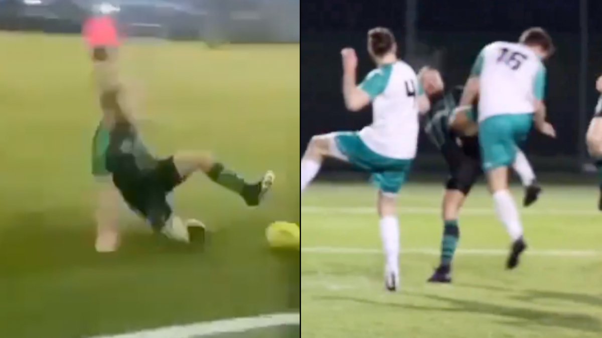 ‘Is He Ever NOT Acting Like A Psycho?’ – Fans React As Conor McGregor Makes ‘Disgusting’ Tackles In Soccer Appearance