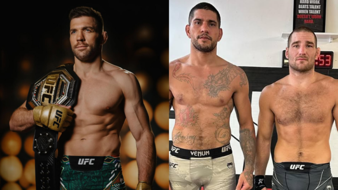 Dricus Du Plessis Scoffs At Alex Pereira Cornering Sean Strickland At UFC 312