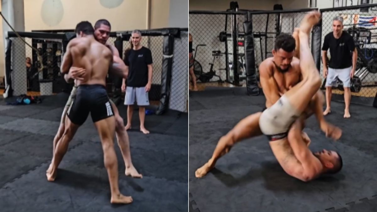 VIDEO: Alex Pereira Sharpens Grappling Skills Ahead Of Magomed Ankalaev Title Defense