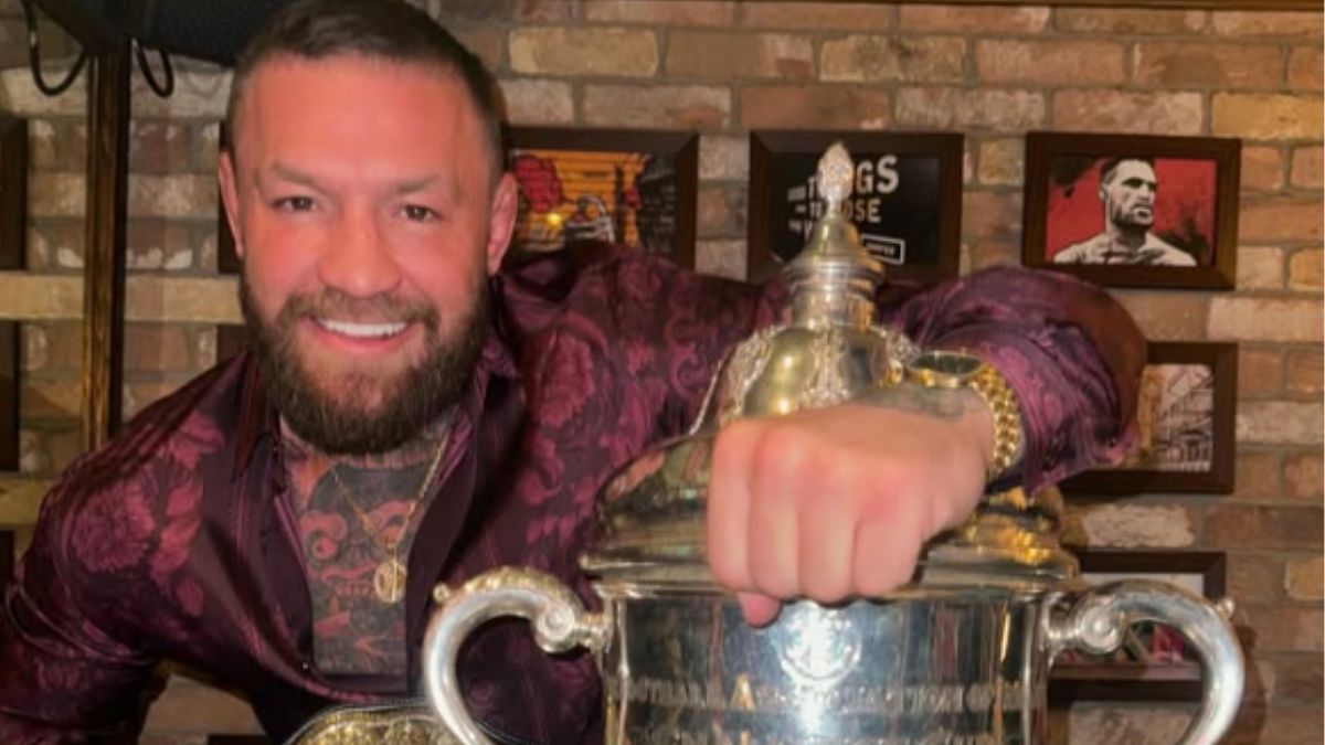 Irish Soccer Team Distances Itself From Conor McGregor After UFC Star Poses With Trophy Post-Cup Final Win