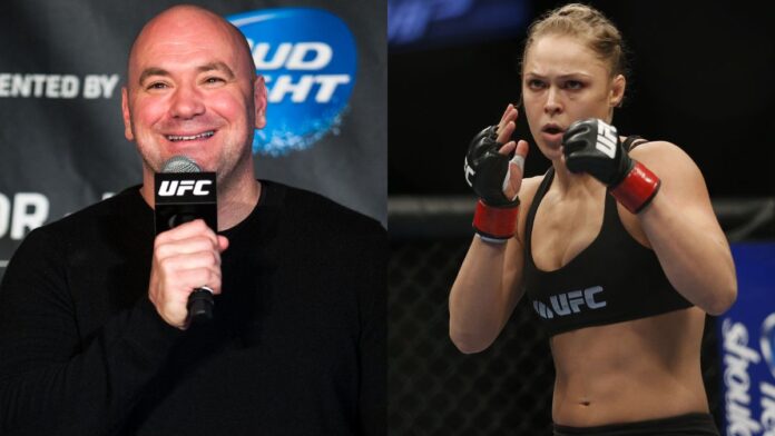Dana White and Ronda Rousey