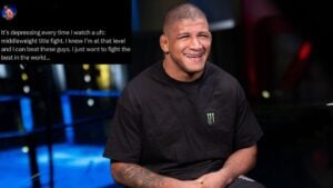 Gilbert Burns alongside a tweet by Johnny Eblen