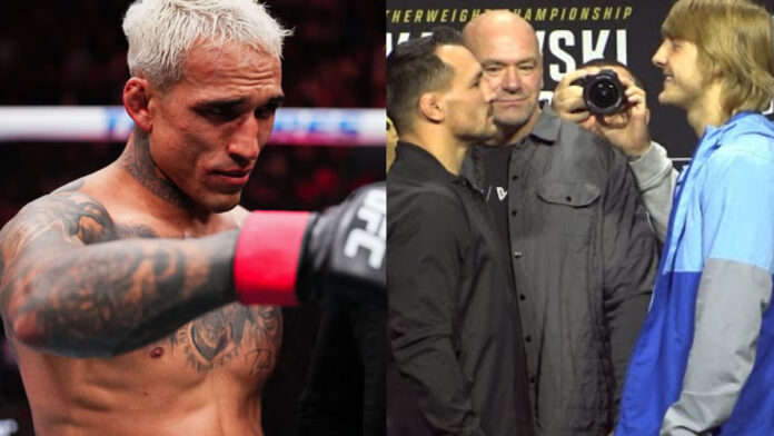 Charles Oliveira, Michael Chandler & Paddy Pimblett
