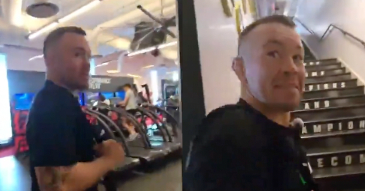 VIDEO: Colby Covington Sees Former Teammate At UFC PI, Runs Away