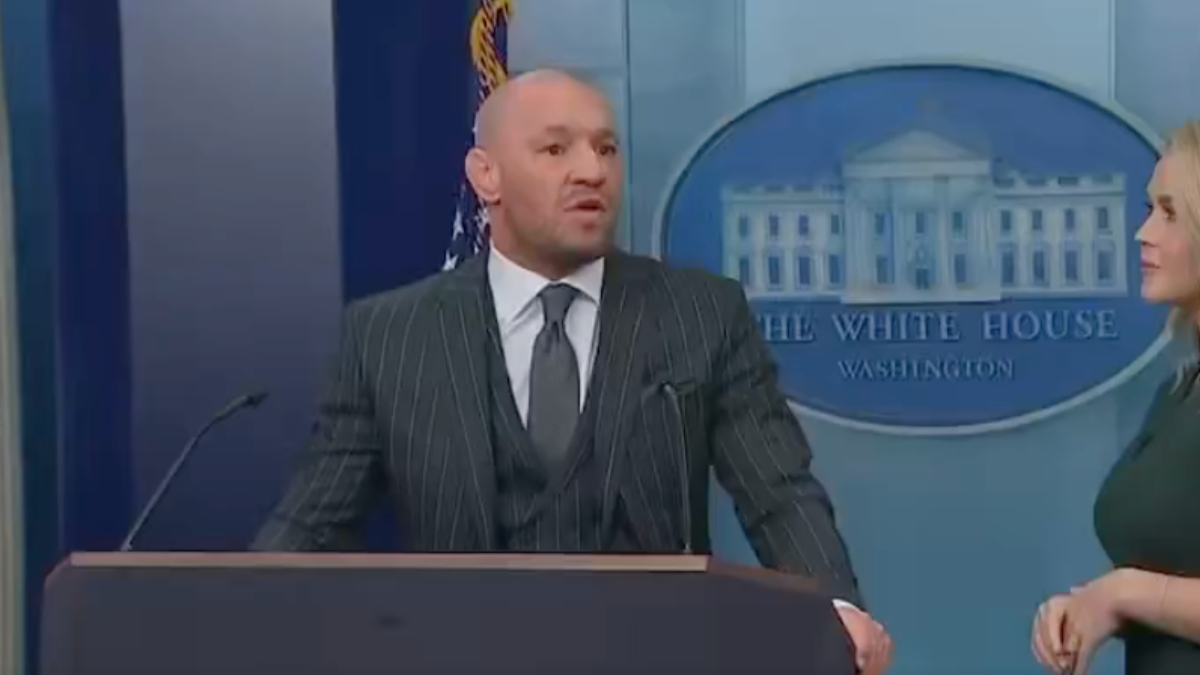 Watch Conor McGregor Address Reporters At The White House Ahead Of ...