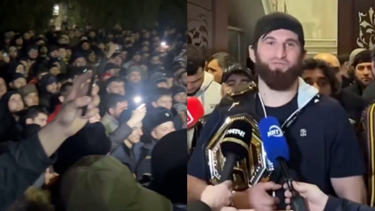 Watch Magomed Ankalaev Receive Hero’s Welcome In Dagestan After UFC 313 Title Win