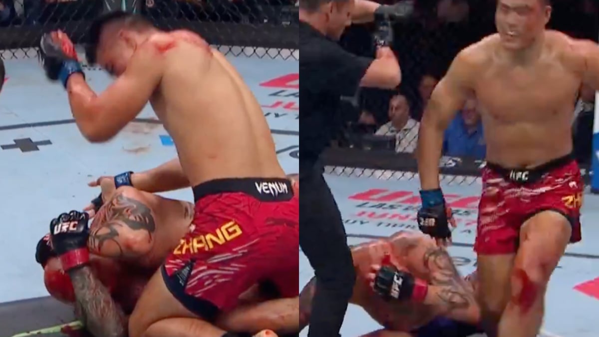 ‘Not How You Wanna Go Out’ – Fans React As Zhang Mingyang Retires Anthony Smith With Brutal Beating At UFC Kansas City